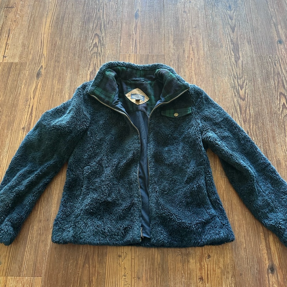 Pendleton Plaid Fleece Jacket in blue